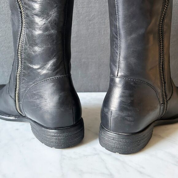 Born North Black Leather Knee High Riding Boots in Box - Women's Size 8.5 - Picture 7 of 15